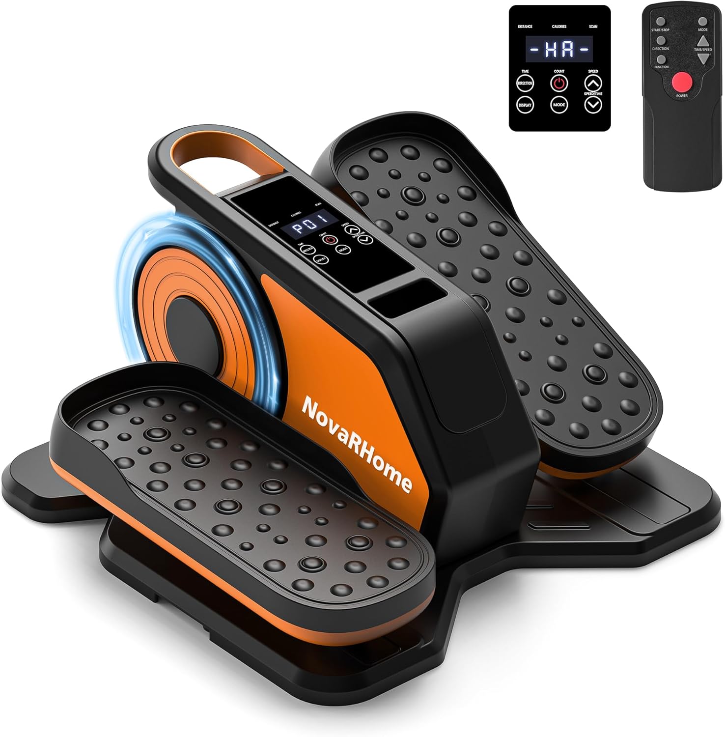 Sotto la scrivania macchina ellittica, macchina elettrica silenziosa e portatile Seduta a pedale con telecomando, macchina elettrica per gambe a basso impatto con velocità di 12 livelli regolabile per l'home office