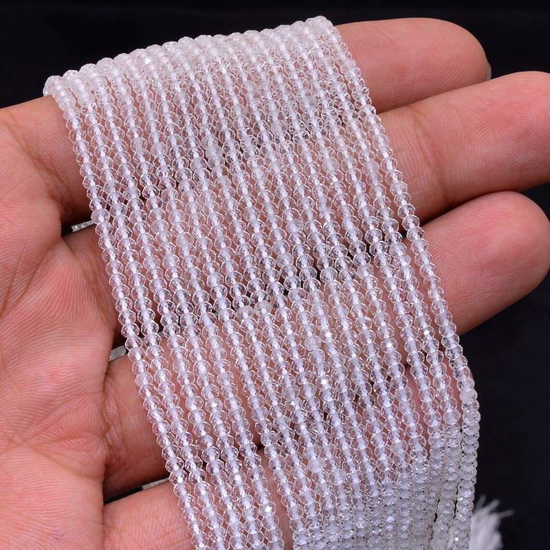 Quartz cristal perles facettées de haute qualité pour des créations bijoux d'exception