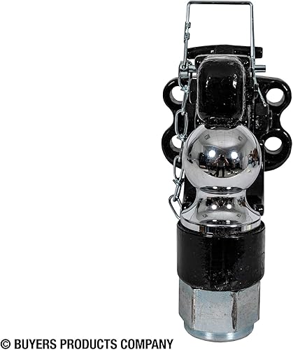 Miniatura 6 de Buyers Products - Enganche combinado de 15 toneladas, bola de 2-516 pulgadas (BH152516), color negro
