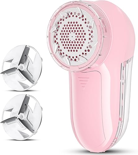 Miniatura 1 de Afeitadora de pelusa de tela, removedor de pelusas, afeitadora eléctrica de suéter AC120V (funciona con batería), eficientemente más rápida en un 80