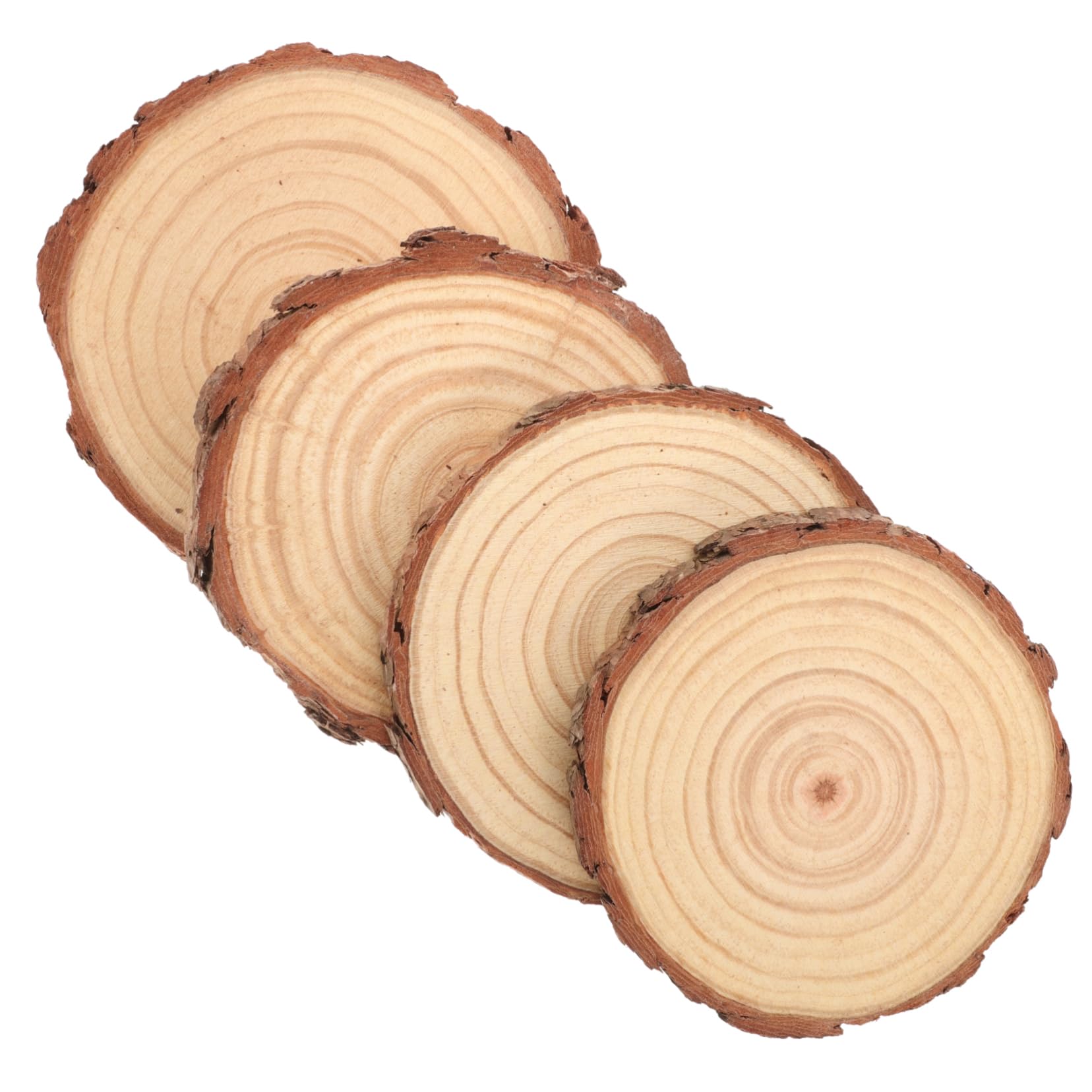 NUOBESTY 16stücke Unbehandelte Holzscheiben Für -projekte Natürliche Holzkreise Für Hochzeiten Bastelarbeiten Tischdekoration Und Kreative Kunsthandwerke