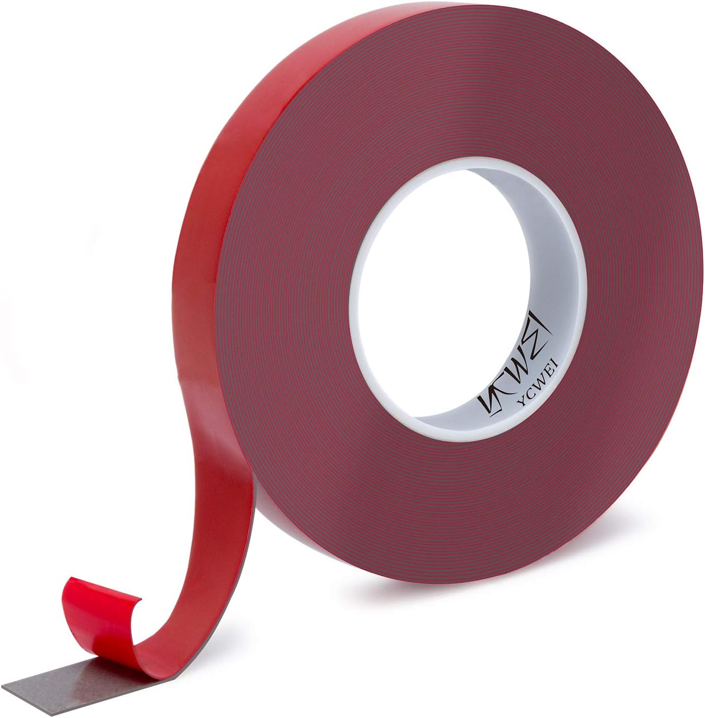 Double Sided Acrylic Heavy Duty Mounting Tape,1 Inch x 450 inch- 1mm Thickness.Removable,Gray,Tough Bonding Strength,Weatherproof