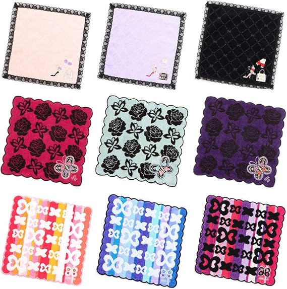 Amazon アナスイ Anna Sui タオルハンカチ レディース アソート ハンドタオル タオル ハンカチ 3枚セット ハンカチ バンダナ 通販