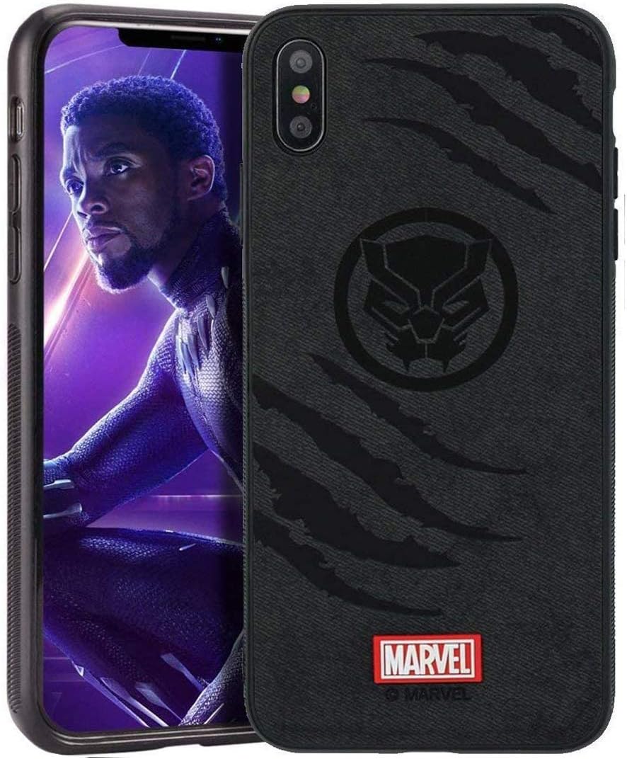 Marvel Avengers Endgame iPhone XR Case, Black Panther (Black)