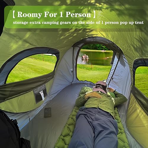 Miniatura 4 de Pop Up Tents for Camping 1 Person 2 Person Waterproof Military Popup Tent Camping Easy Up Camping Tents Instant Tent