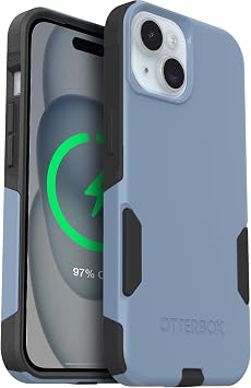 OtterBox iPhone 17e, 16e, 15, 14, 13 Commuter Series Case - Slim & Tough, Pocket-Friendly, with Port Protection - Blue/Black