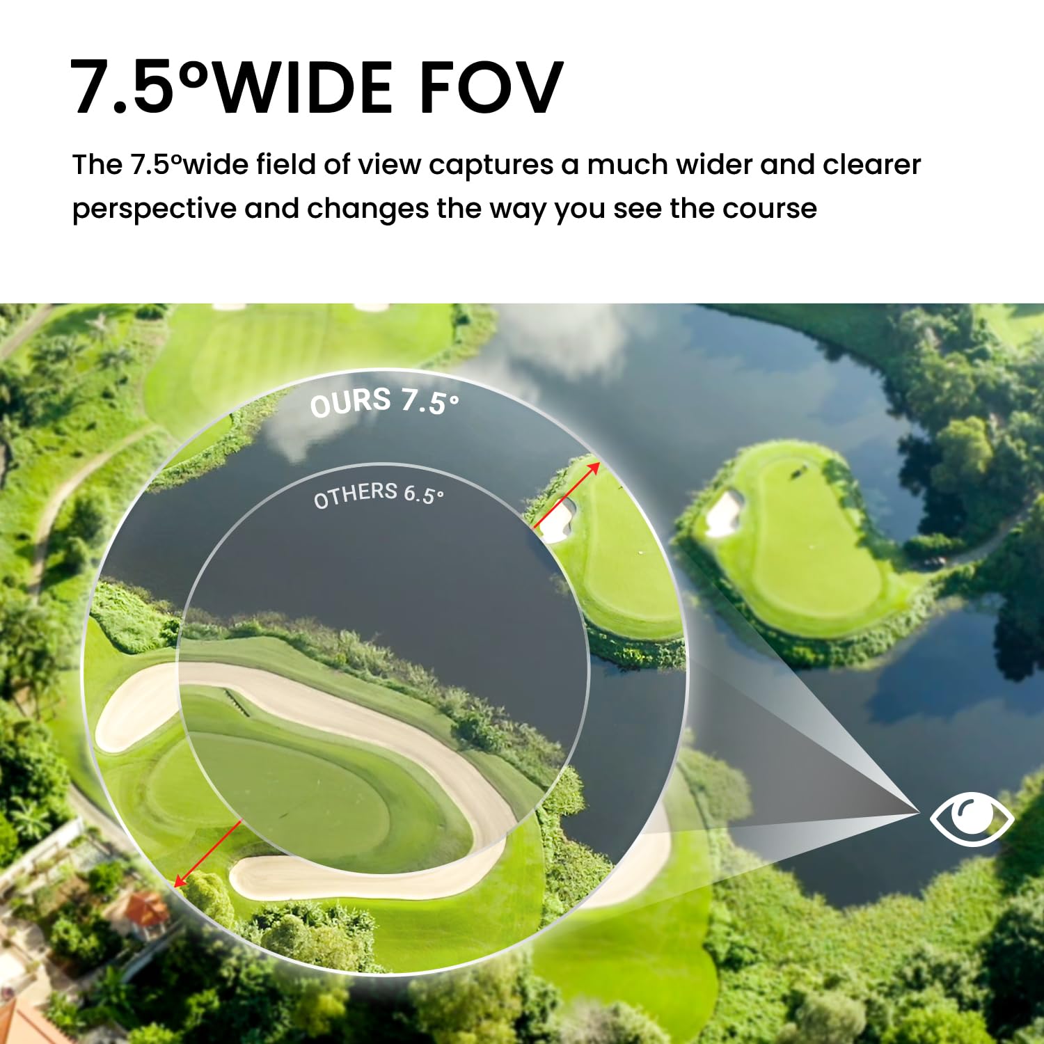 MilESEEY Telemetro da Golf con Doppia Ottica Rossa e Nera, Telemetro Laser con Interruttore di Pendenza, Portata di 1000 Iarde, Blocco della Bandiera con Vibrazione a Impulsi