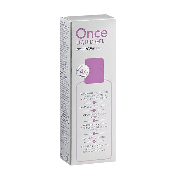 Hedrin Kills Headlice Liquid Gel, Fast and Effective Lice and Nit Treatment, Kills Head Lice and Eggs, 4 Treatments, Clinically Tested, Suitable for Adults and Children, 100ml