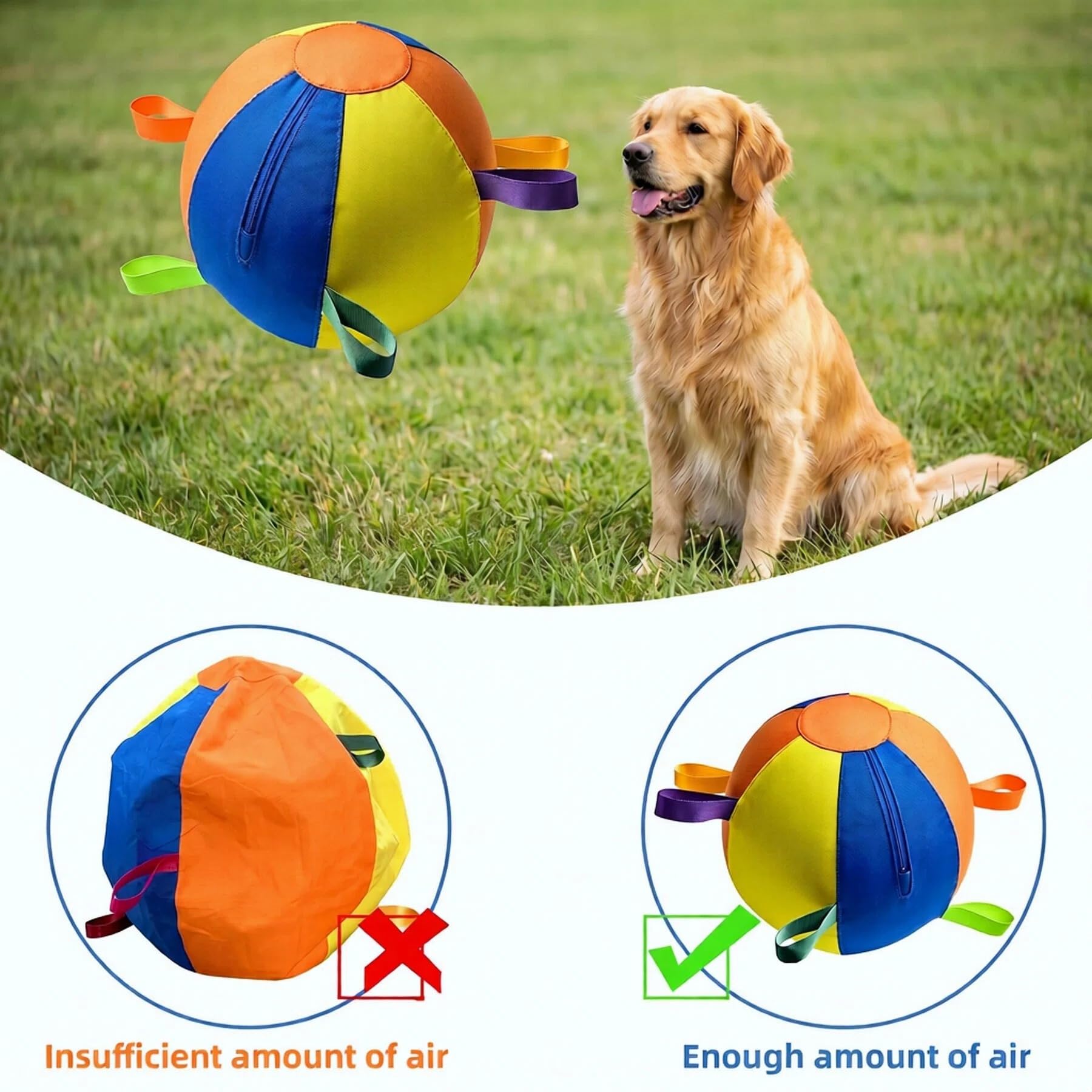 Herding Balle pour chien 47 cm Balles d'extérieur pour chiens de petite et