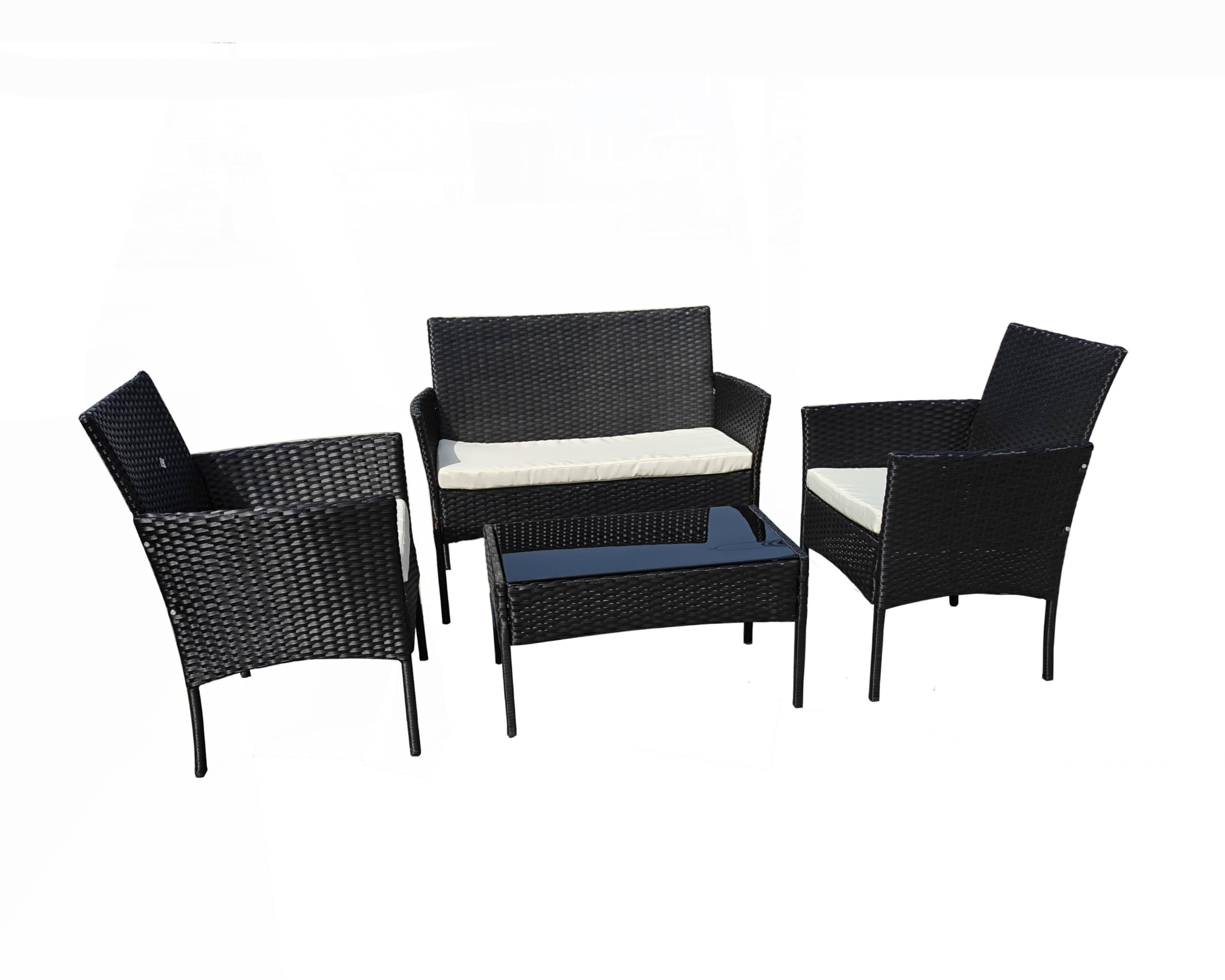 Megashopitalia Set Salotto da Esterno con Poltrone Divanetto Cuscini e Tavolino Caffè