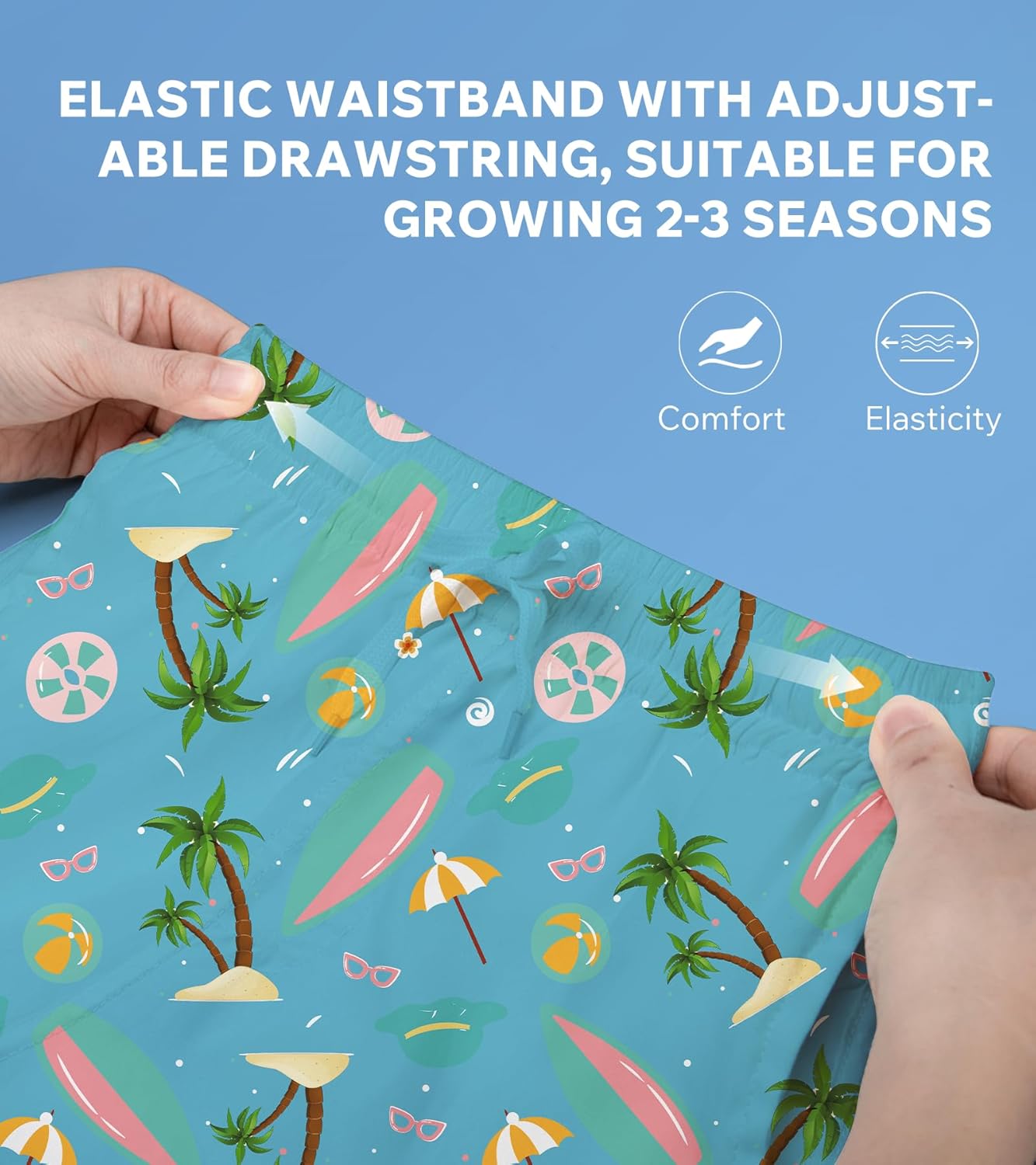 Boys Swim Trunks Swim Shorts Quick Dry Compression Liner Bathing Suit with Boxer Brief Swimwear 7-20 Years - Image 6