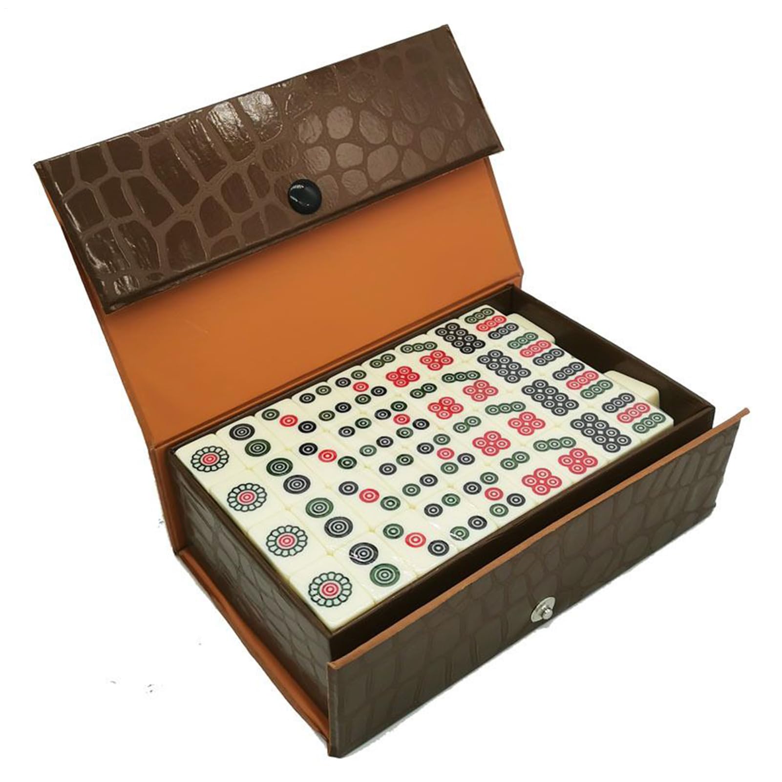 Mahjong Juego de Juego - Juego de Mesa Portátil para llevar - Mahjong Set Juegos Para Familias - Para Exterior Hogar Apartamento Dormitorio Estudiante Hotel Viajes Camping Picnic Familia Adultos