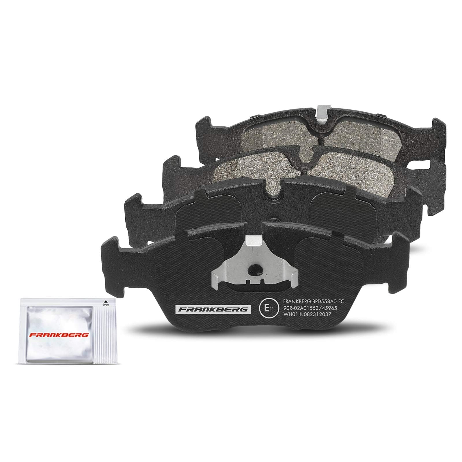 Frankberg Bremsensatz inkl. 2x Bremsscheiben + 4x Bremsbeläge Vorne Kompatibel mit 3er Compact E46 3er E46 3er Touring E46 3er Cabriolet E46 Replace# 34116761244