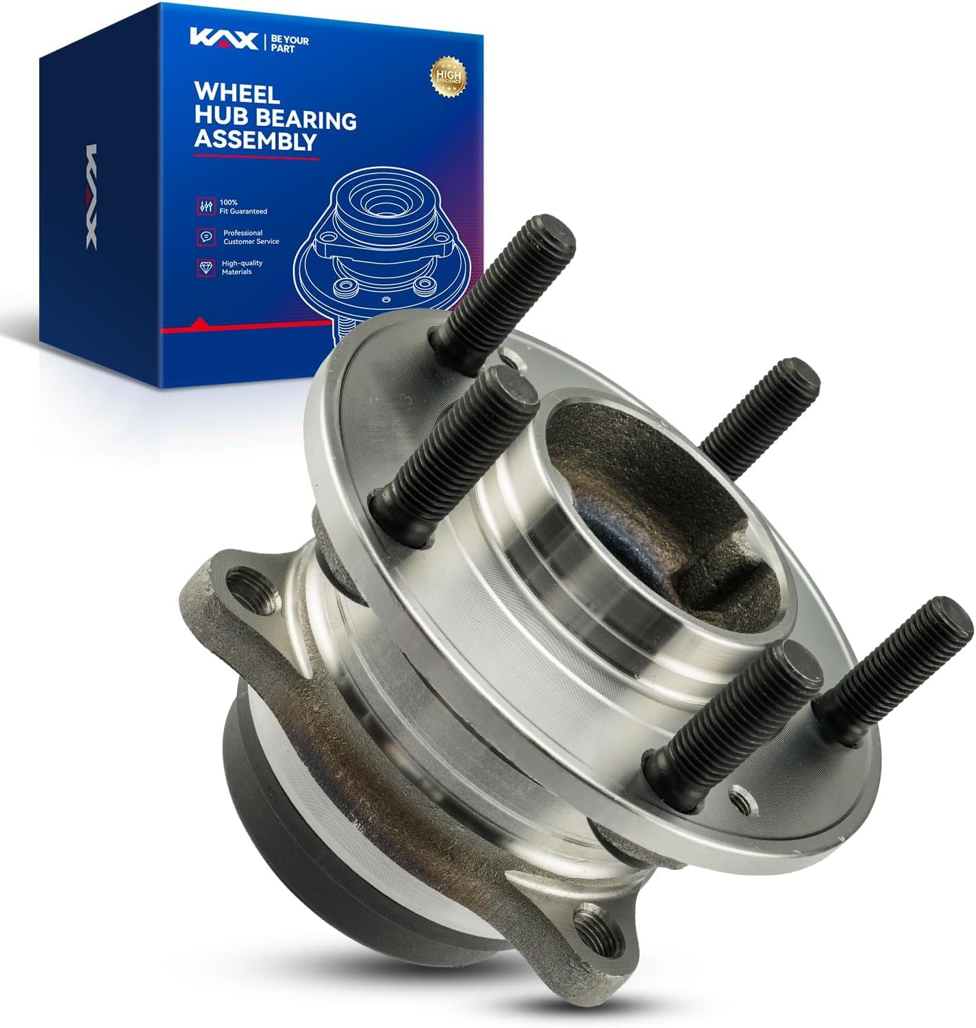 KAX 512556 Rear Wheel Bearing hub Assembly Compatible with Kia Sedona 2015-2021,1pc Wheel Bearing 5 Lugs W/ABS