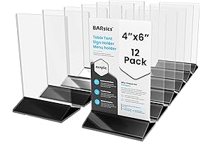 Sturdy 4x6 Table Tent Holder - Commercial Acrylic Sign Holder