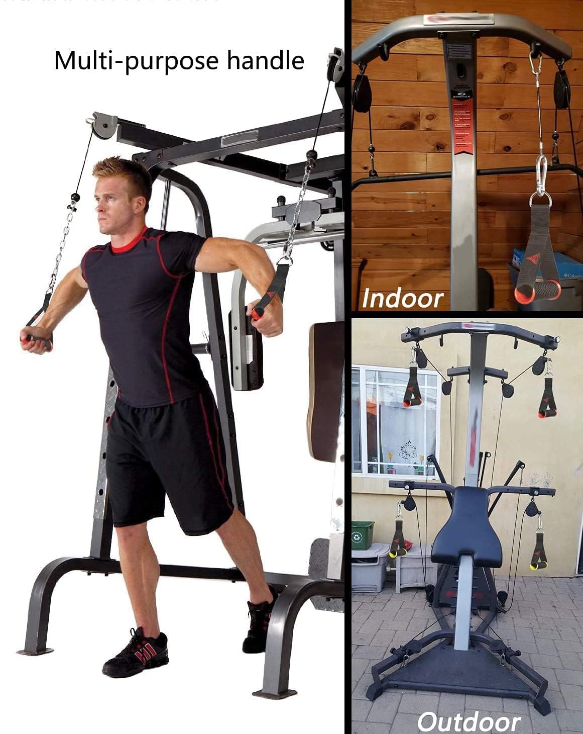 Buy Now Nylon Exercise Handles Cable Machine Attachments Resistance ...