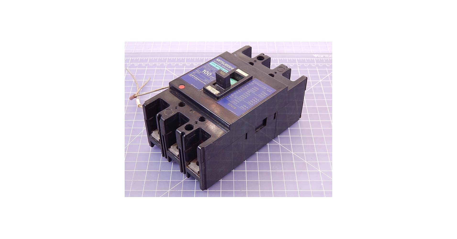 Mitsubishi NF100-CS No Fuse Circuit Breaker 3 Pole 100A