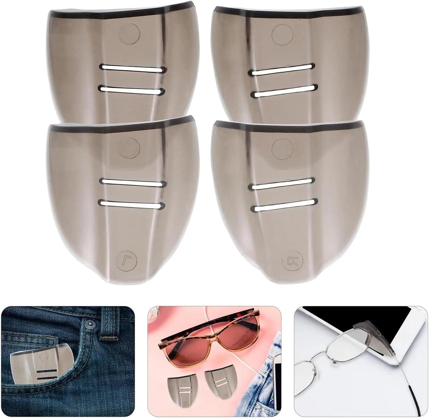 Side Shields for Glasses 50pcs Protective Glasses Side Shield Eyewear Goggles Sideshield