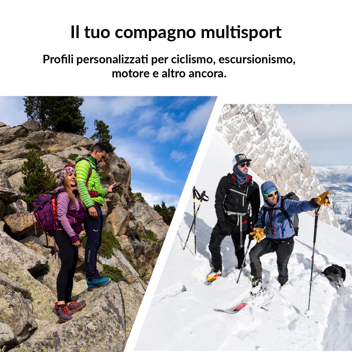 TwoNav Aventura 2 Plus (32 GB) + Carta completa Italia TomTom, GPS portatile con schermo wide da 3,7 pollici, pulsanti e joystick per alpinismo, trekking o escursionismo