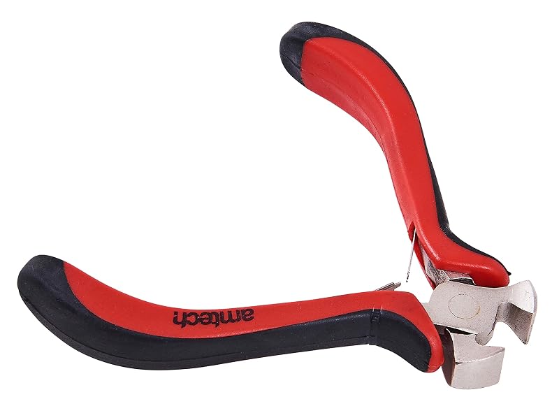 Alicate Mini de Corte Frontal Amtech Tech B3025 Pro em Aço-Liga, Cabo Bicolor