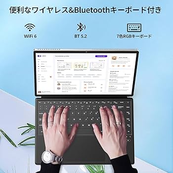 Amazon.co.jp: 2025最新14型2-in-1タブレットPC【爆速：16GB