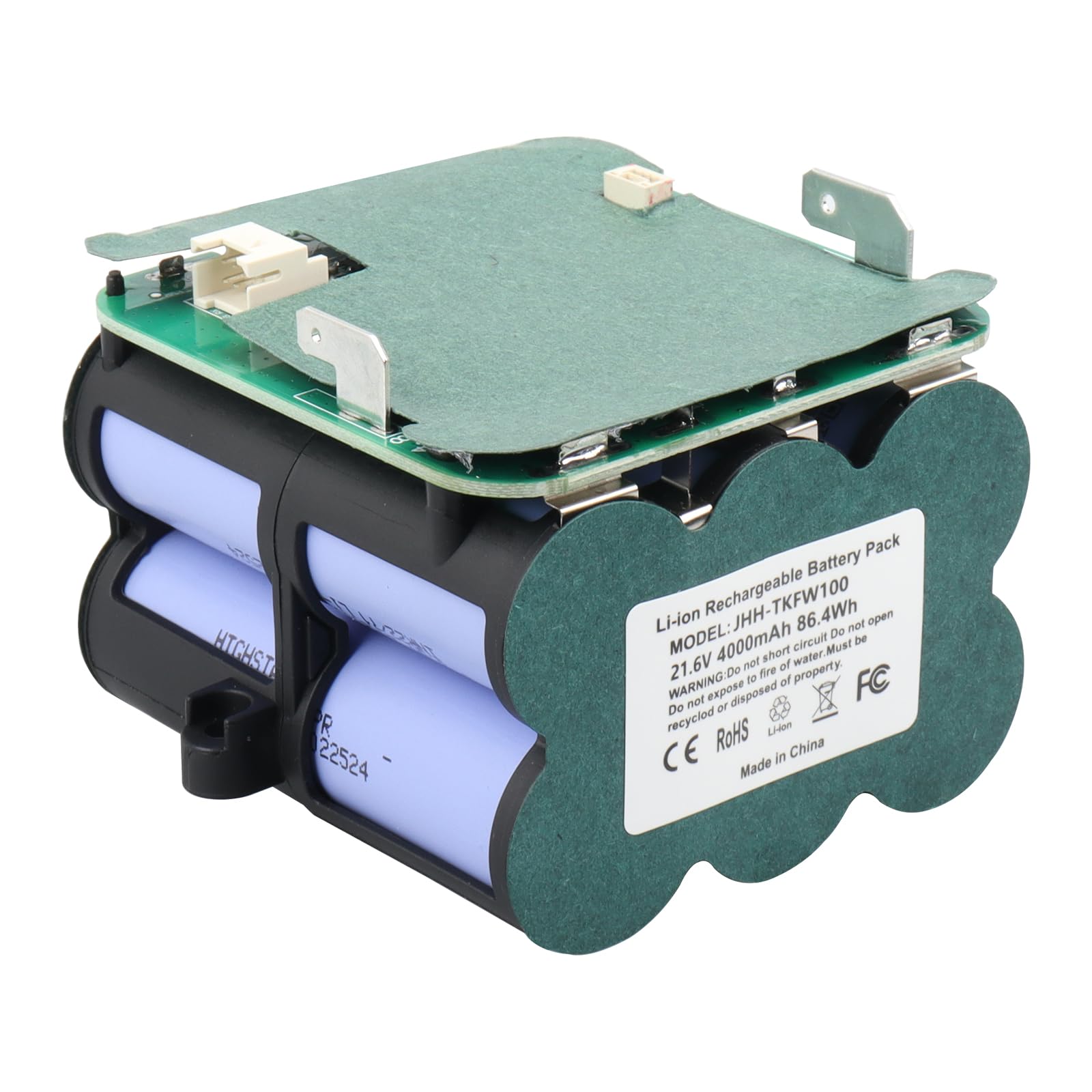 Batterie de Rechange au Lithium-ION MXJFYY 21,6 V 4000 mAh Compatible avec Les Accessoires d'aspirateur à Main sans Fil Tineco Floor One S5 Pro 2/Floor One S5 Smart/S5 Steam
