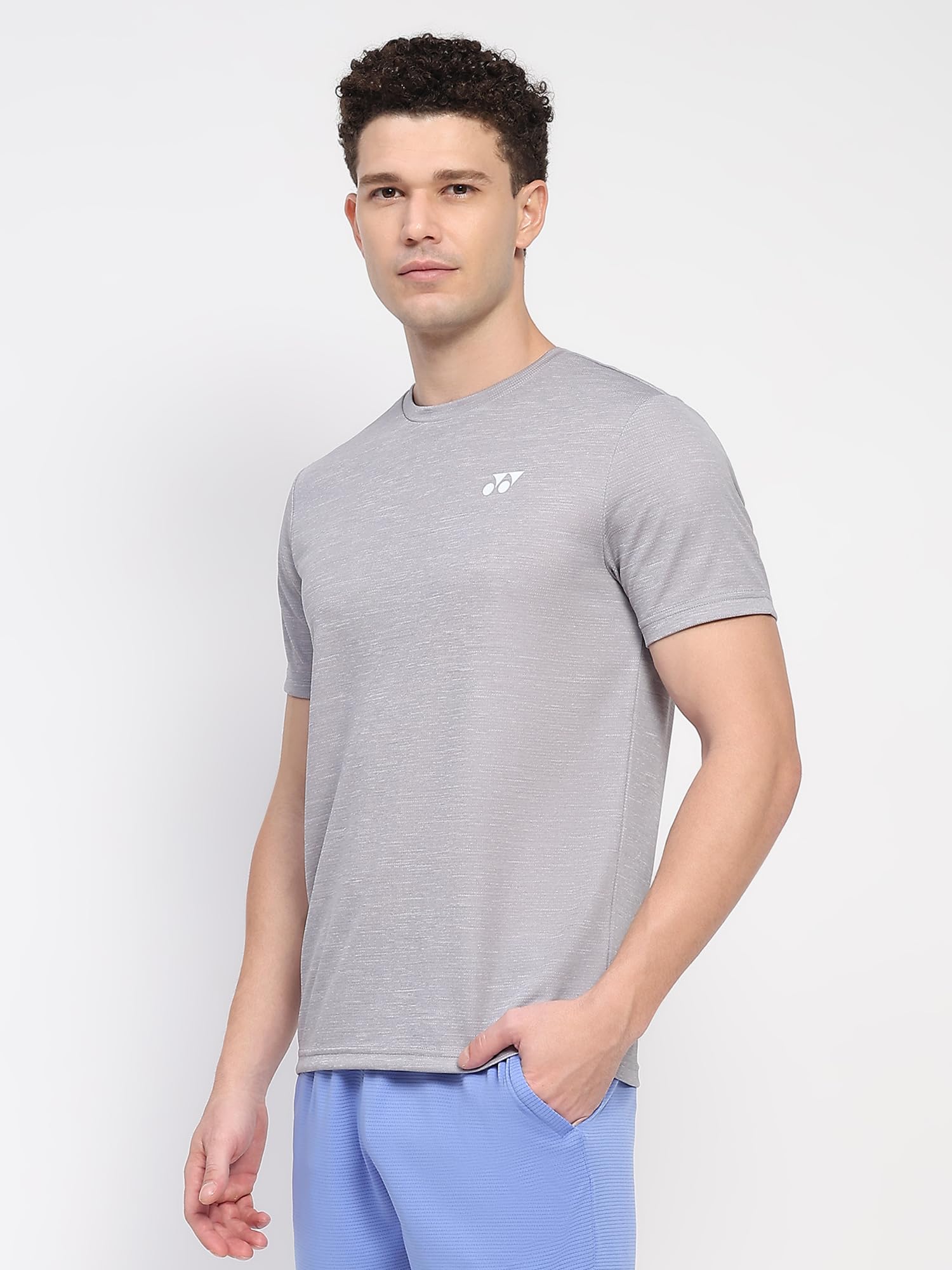 YONEX Badminton Apparel Tshirt Round Neck J 2866JR Light Grey J120