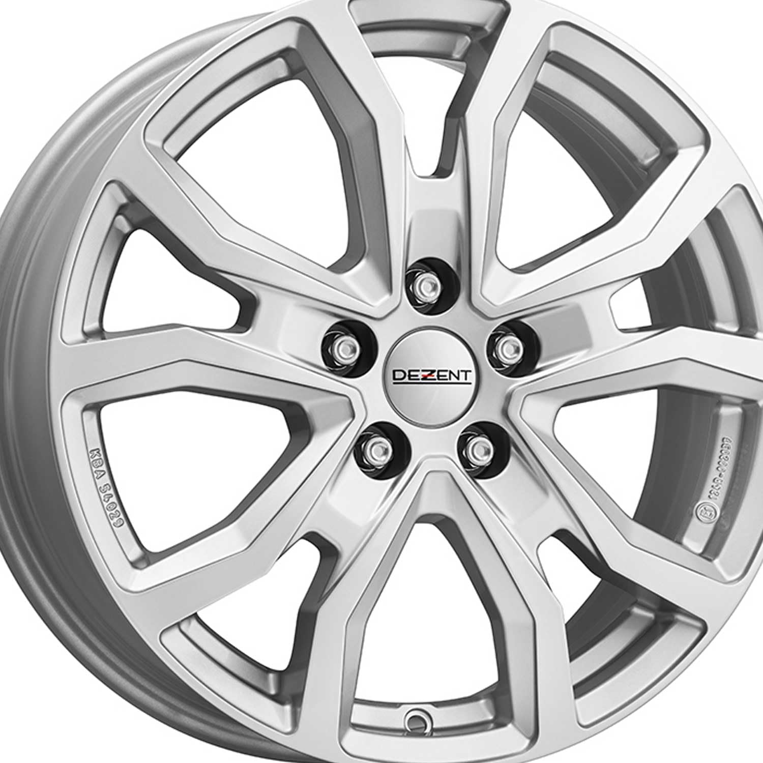 4x Dezent Felgen TV silver 6.5Jx17 ET60 5x120 kompatibel mit Volkswagen T7