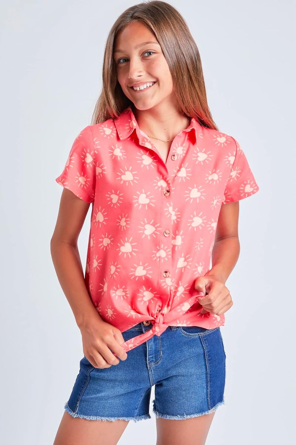 YMI Girls' Girls Essential Color Block Short