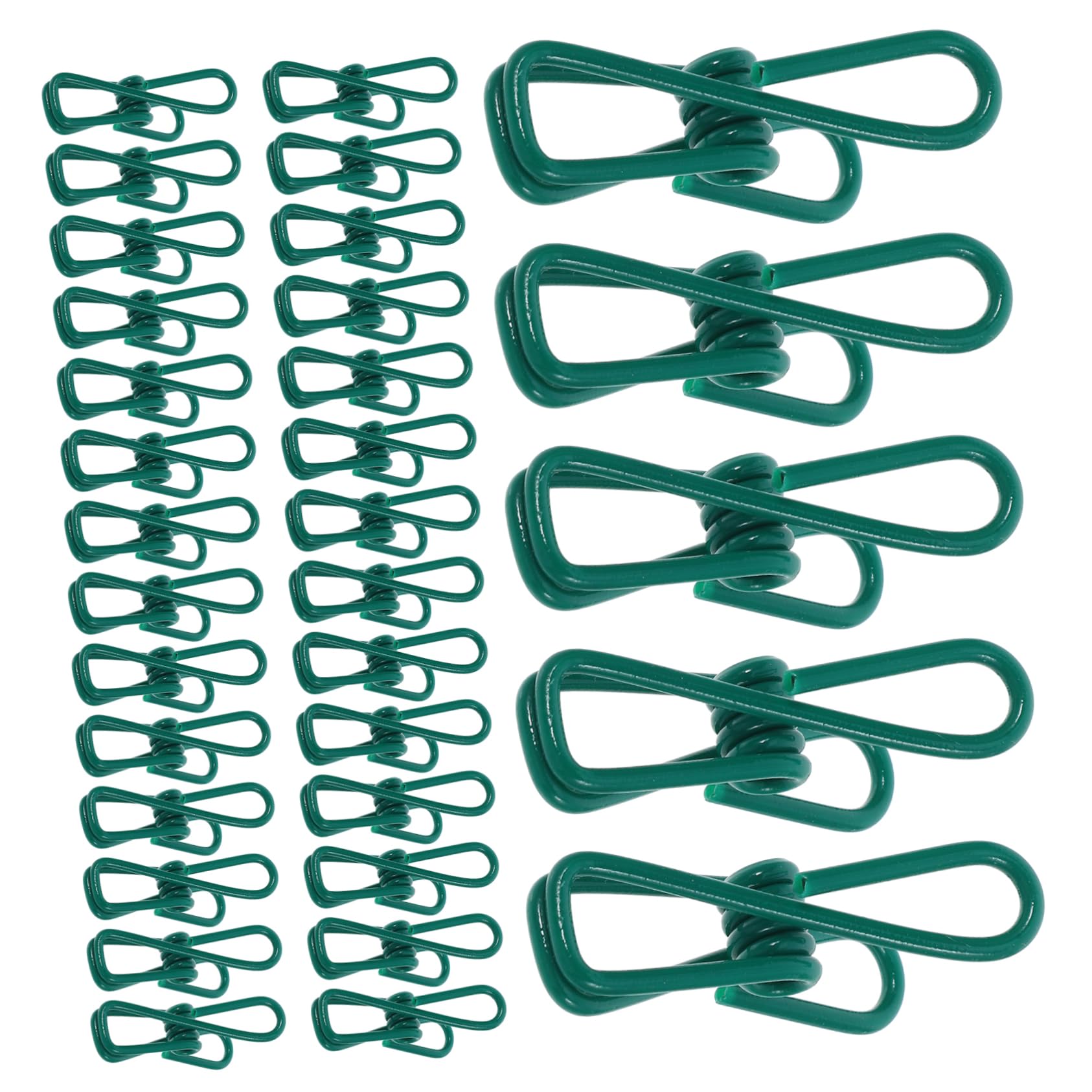 Milisten 30pcs Greenhouse Film Clips Durable Shading Net Clamps for Garden Netting Versatile Reusable Film Row Cover Holders Weather Resistant Greenhouse Accessories