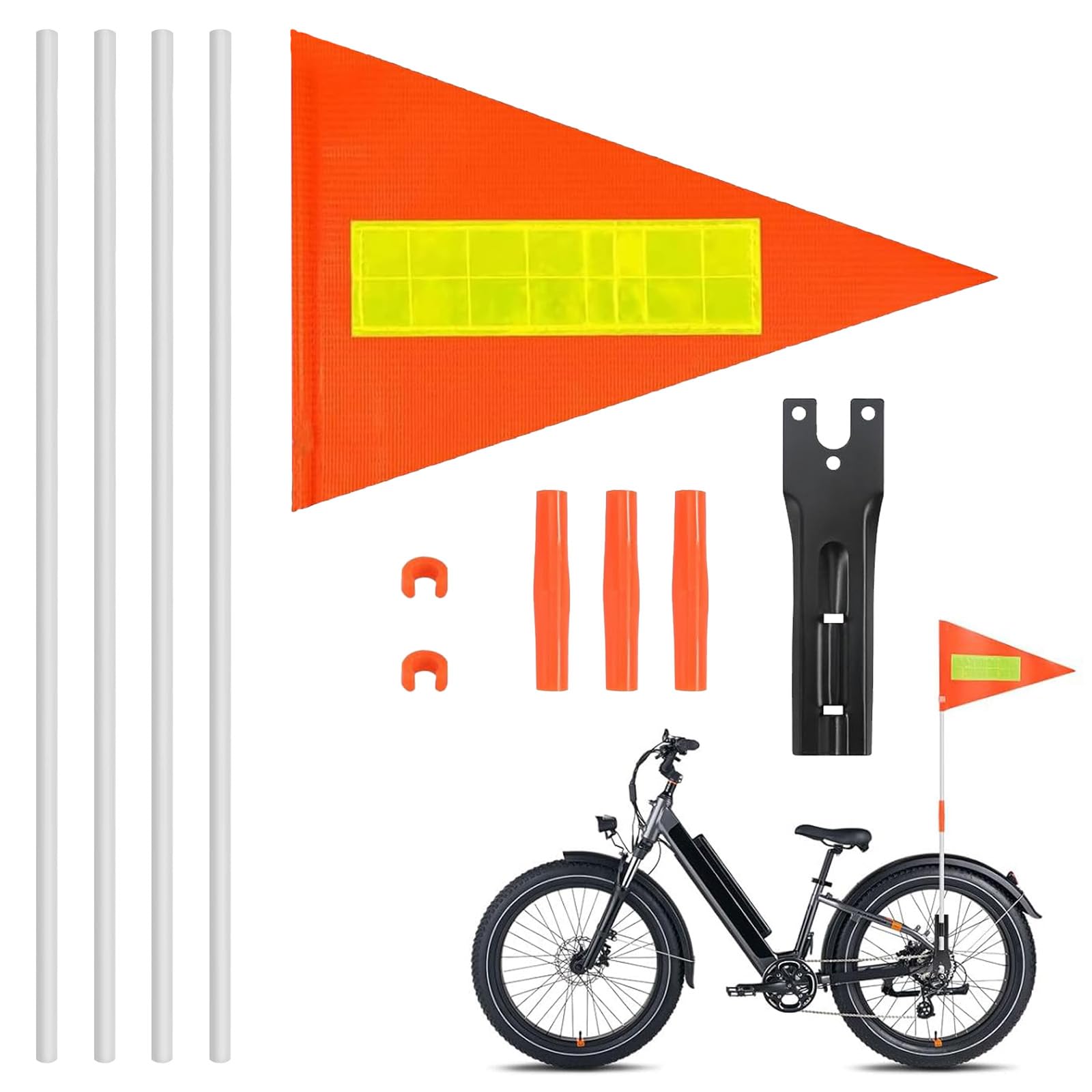 10 Pcs Fahrradfahne Fahrradwimpel Wimpel Fahrradanhänger Fahrrad Fahne
