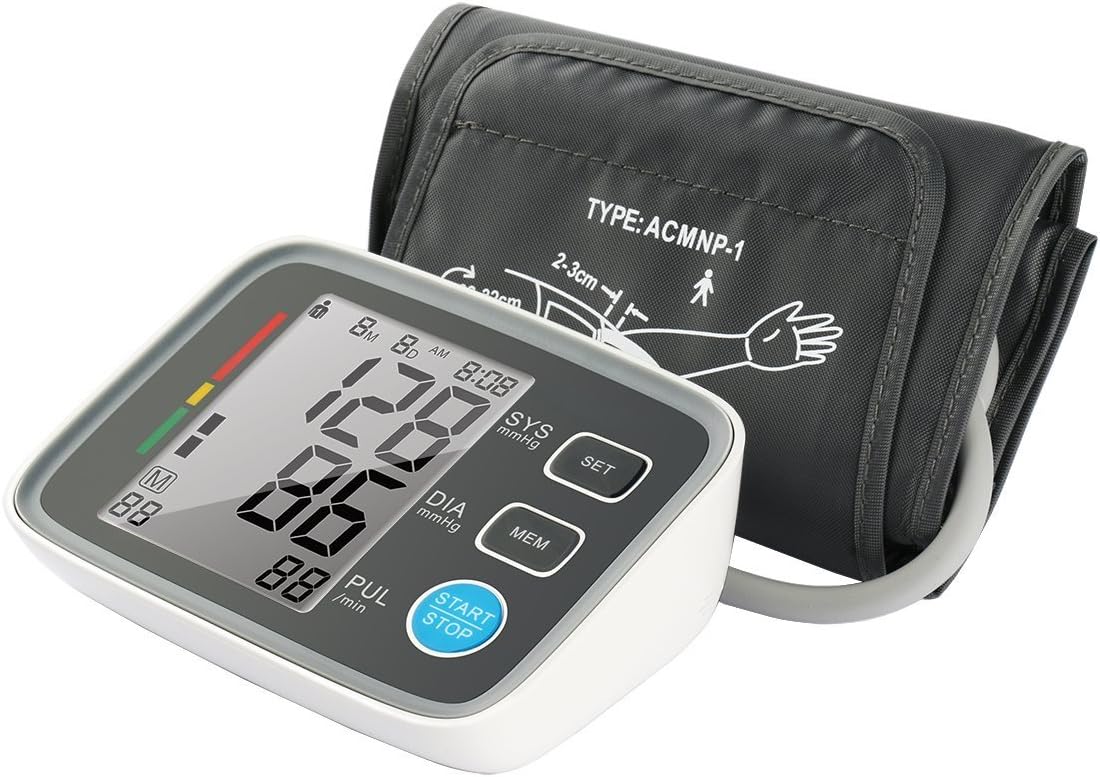 Firhealth Automatic Digital Upper Arm Blood Pressure Monitor Clinically Validated Sphygmomanometer, FDA Approved (Black)