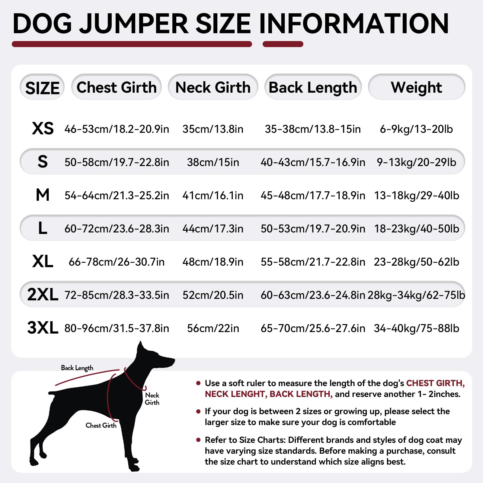 Hjyokuso Dog Fleece Jumper, Dog Coat With Legs, Soft Stretch Design With Leash Hole and Snug Fit, for Snowy Days Red -XL - Image 4