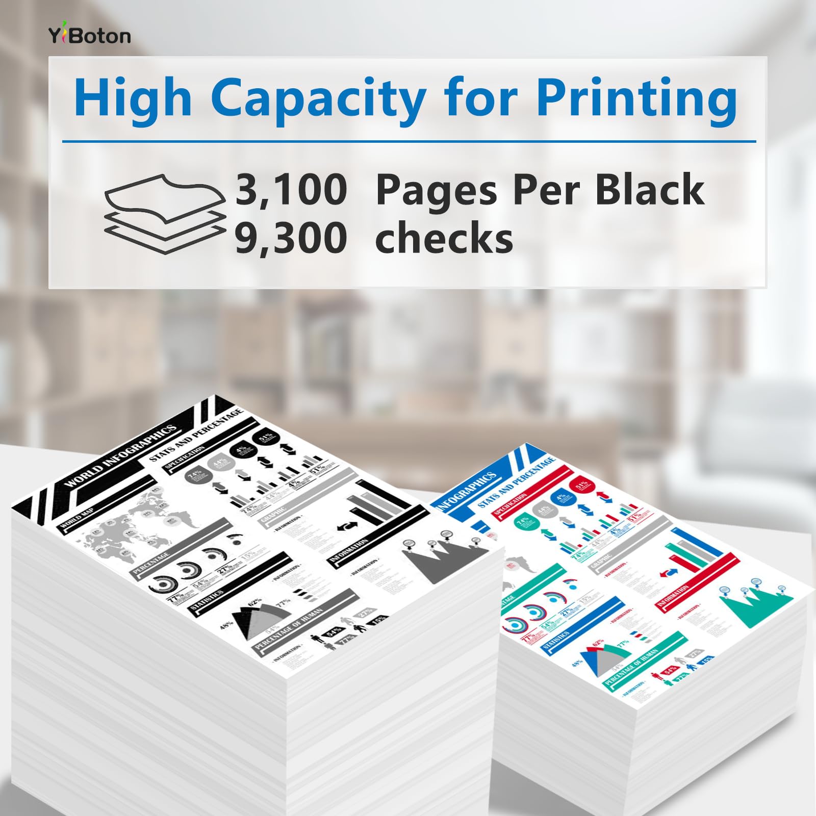 Lot de 2 cartouches de toner 26A CF226A MICR de remplacement pour imprimantes HP M402 M402d M402n M402dn M402dne M402dw M426 M426dw M426fdn M426fdw