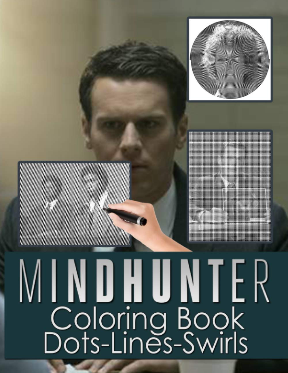 Mindhunters Dots Lines Swirls Coloring Book: Mindhunters Featuring Fun And Relaxing Activity Swirls-Dots-Diagonal Books For Adult And Kid Original Birthday Present / Gift Idea