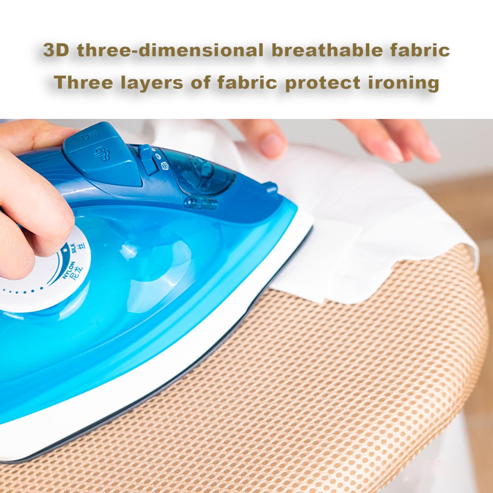 Almohadilla y funda para tabla de planchar, fácil instalación, tela resistente al calor, compatible con planchas de vapor