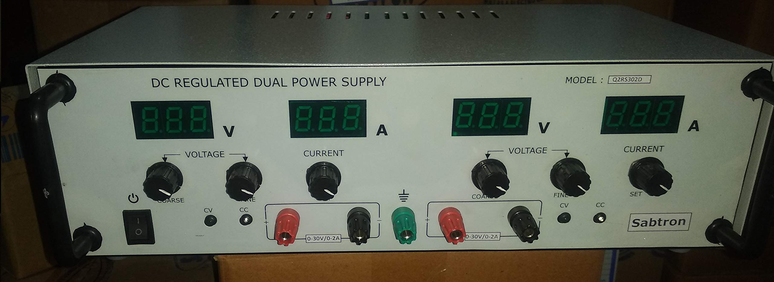 SABTRON 5 AMPS 0-30V DC DUEL OUTPUT REGULATED POWER SUPPLY