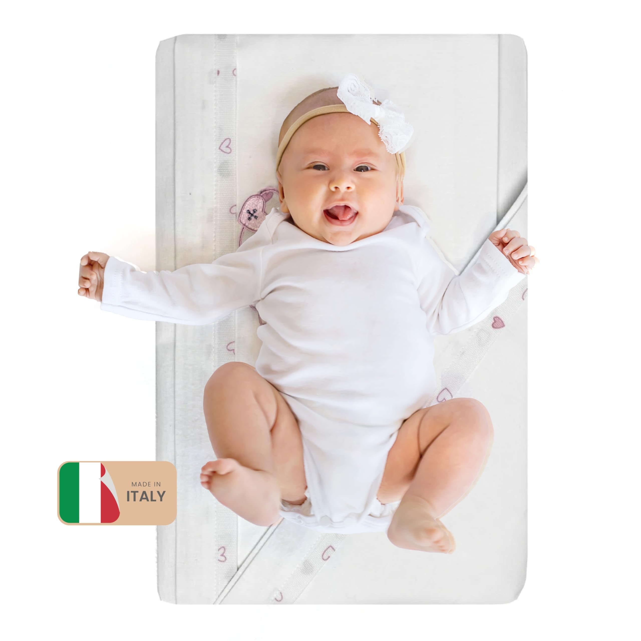 Set Lenzuola Italbaby Cotone - 3 Pezzi Rosa Per Lettino - Foto 12