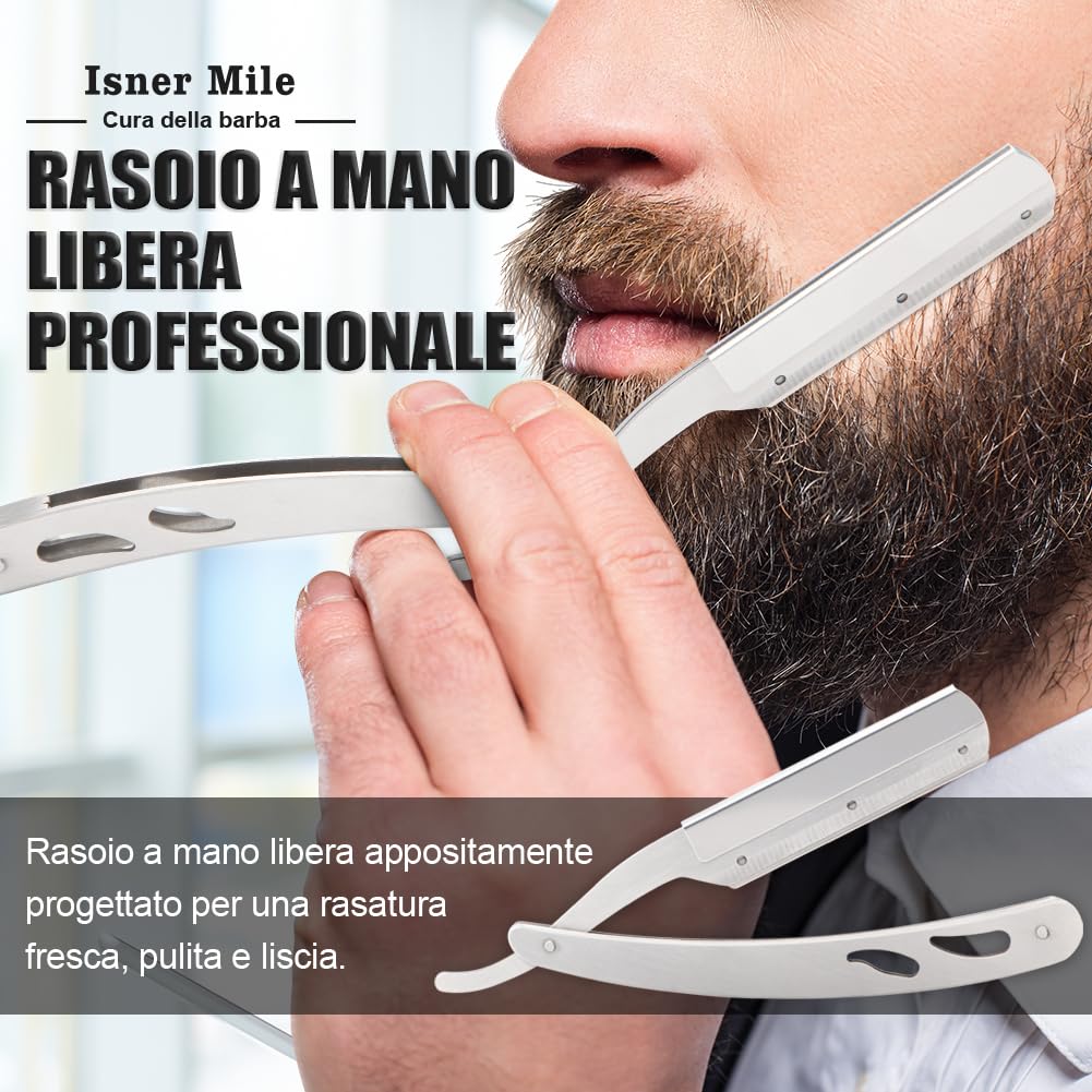 Kit Barba per Uomo, Tutto in 1 Set Cura Barba, Cofanetto Regalo Uomo Compleanno Valentino, Idee Regalo Natale con Olio Barba, Balsamo - Pennello - Shampoo - Pettine - Rasoio e Scissors, Cere per baffi