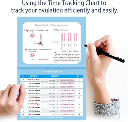 Miniatura 17 de MomMed Tiras de prueba de embarazo (HCG20-LH60), incluye 20 pruebas de embarazo, 60 tiras de prueba, 80 vasos de orina, kit de predictor