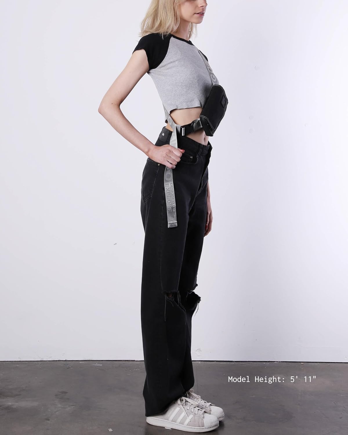 ZIMEGO Unisex Mini Crossbody Sling Bag and Waist Fanny Pack – Everyday Travel Purse, Black - Image 3