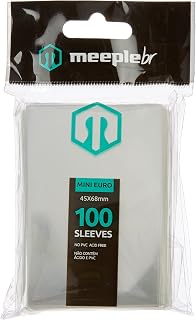 Sleeves MeepleBR - MINI EURO (45x68mm)