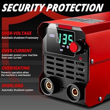 Mini Stick Welder TIG Welding:DEKOPRO 135Amp 110V MMA Portable ARC Welding Machine Kit, IGBT Digital Display LCD, Hot Start, Arc Force, Anti-Stick