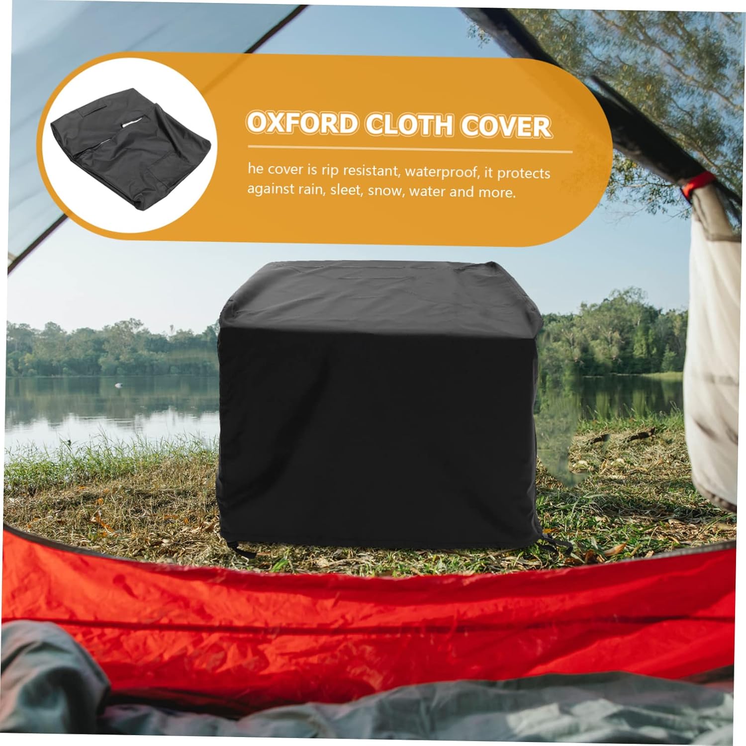 Oxford Cloth Bbq Stove Cover Oversized Grill Cover Fire Pit Protector Outdoor