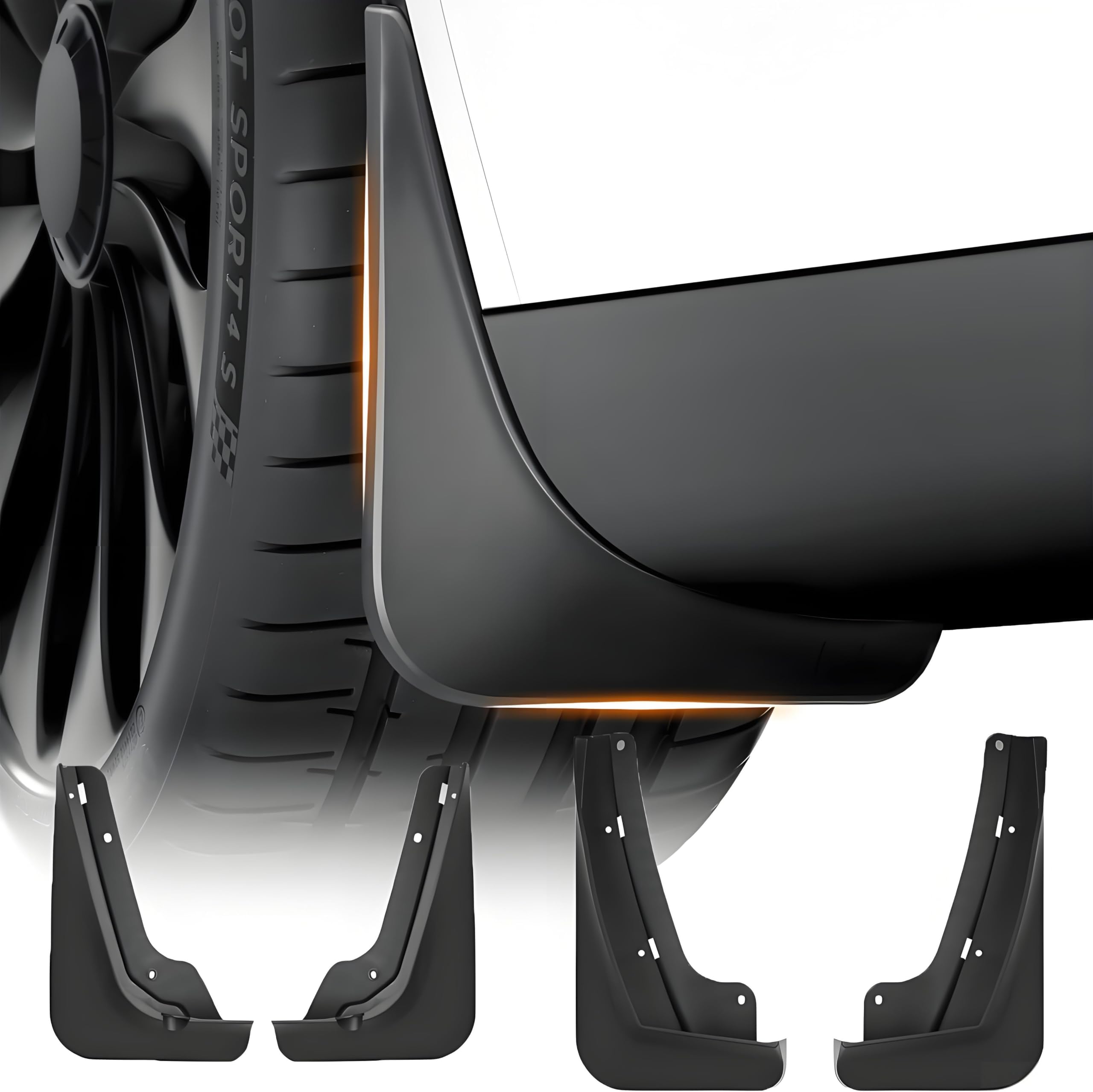 4 PCS Mud Flaps for Honda City 2015-2020, Mud Flaps Splash Guards Fender Mudguard,Fender Front Rear Guards Vehicle Sediment Protection