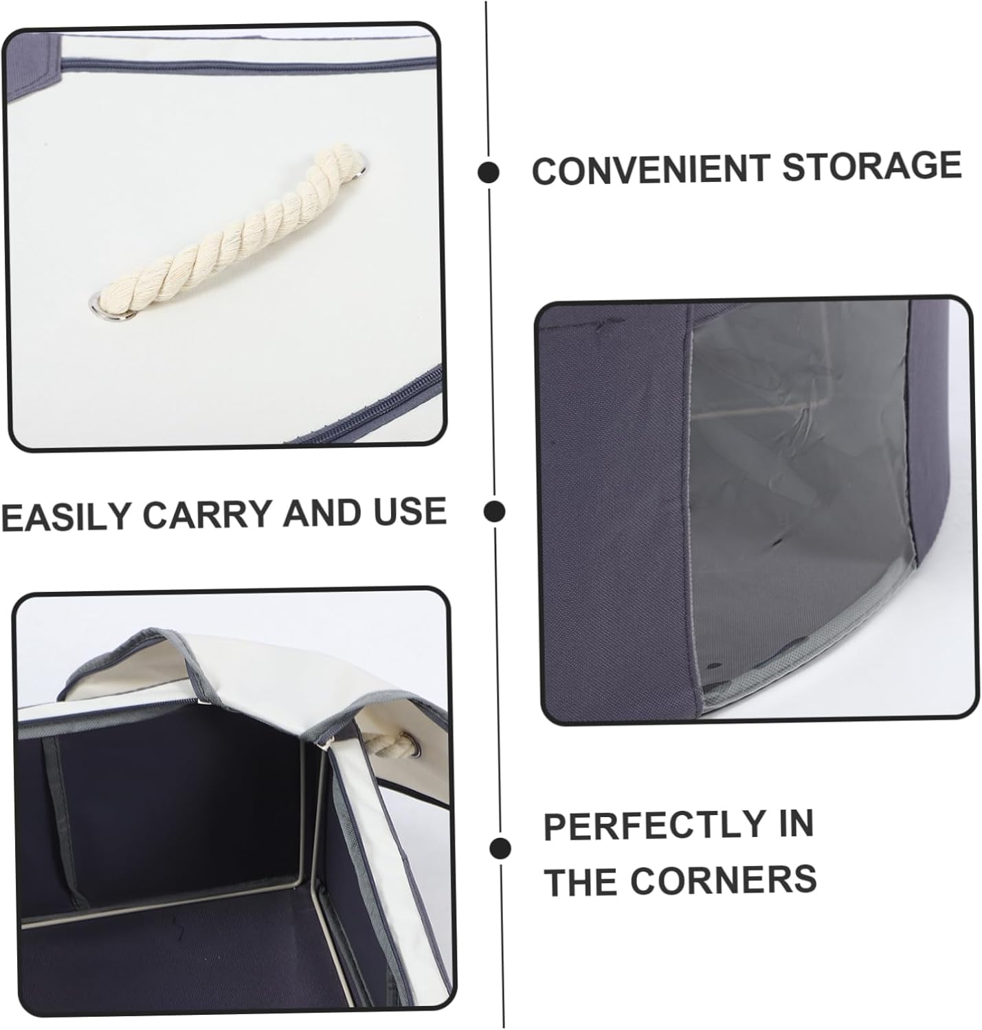 Versatile Corner Storage Box Fan Shaped Organizer with Transparent Window for Home and for Hard to Reach Spaces