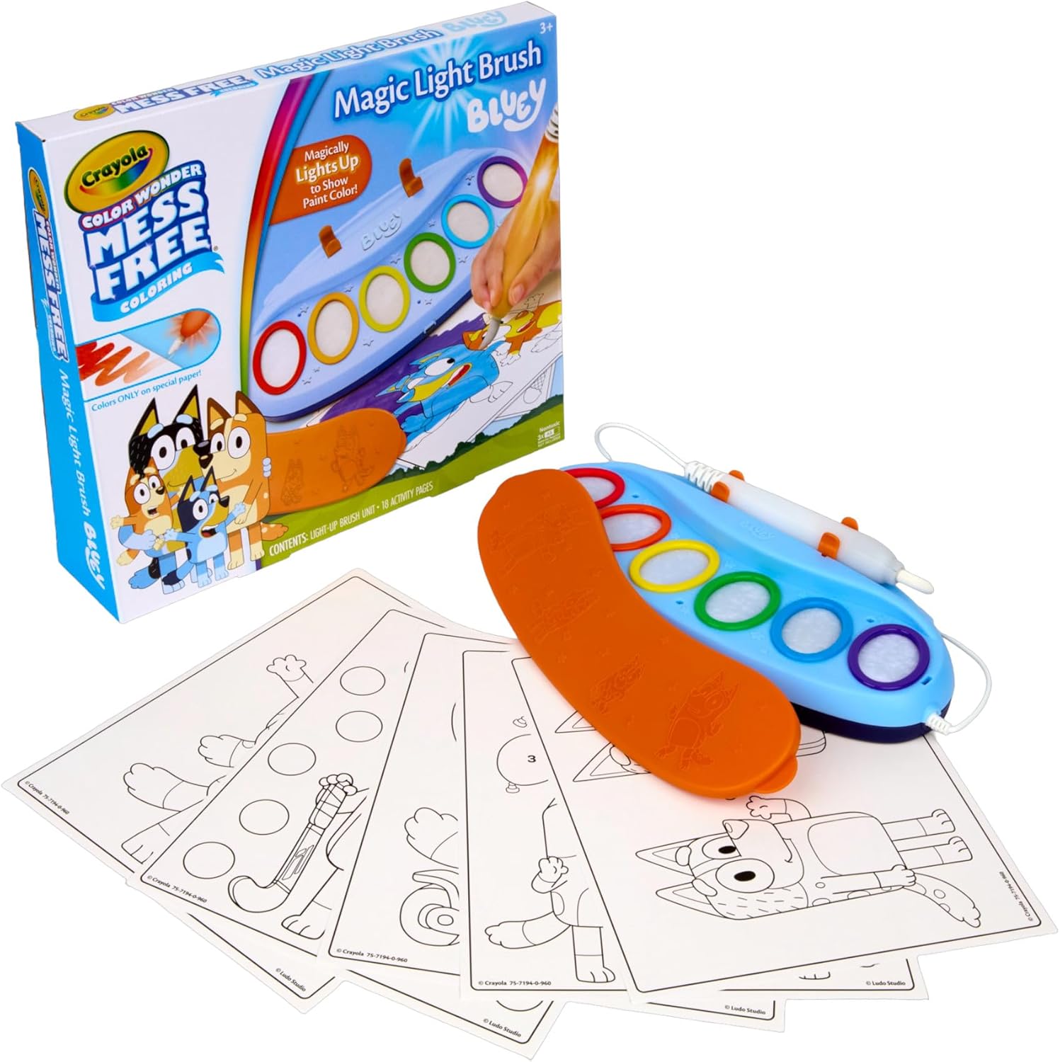 Color Wonder Magic Light Brush, Bluey