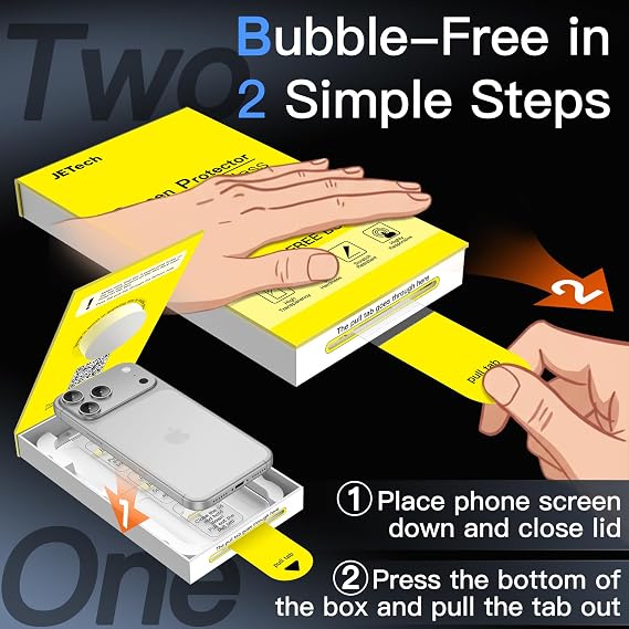 JETech Screen Protector for iPhone 17 Pro Max, 3-Pack