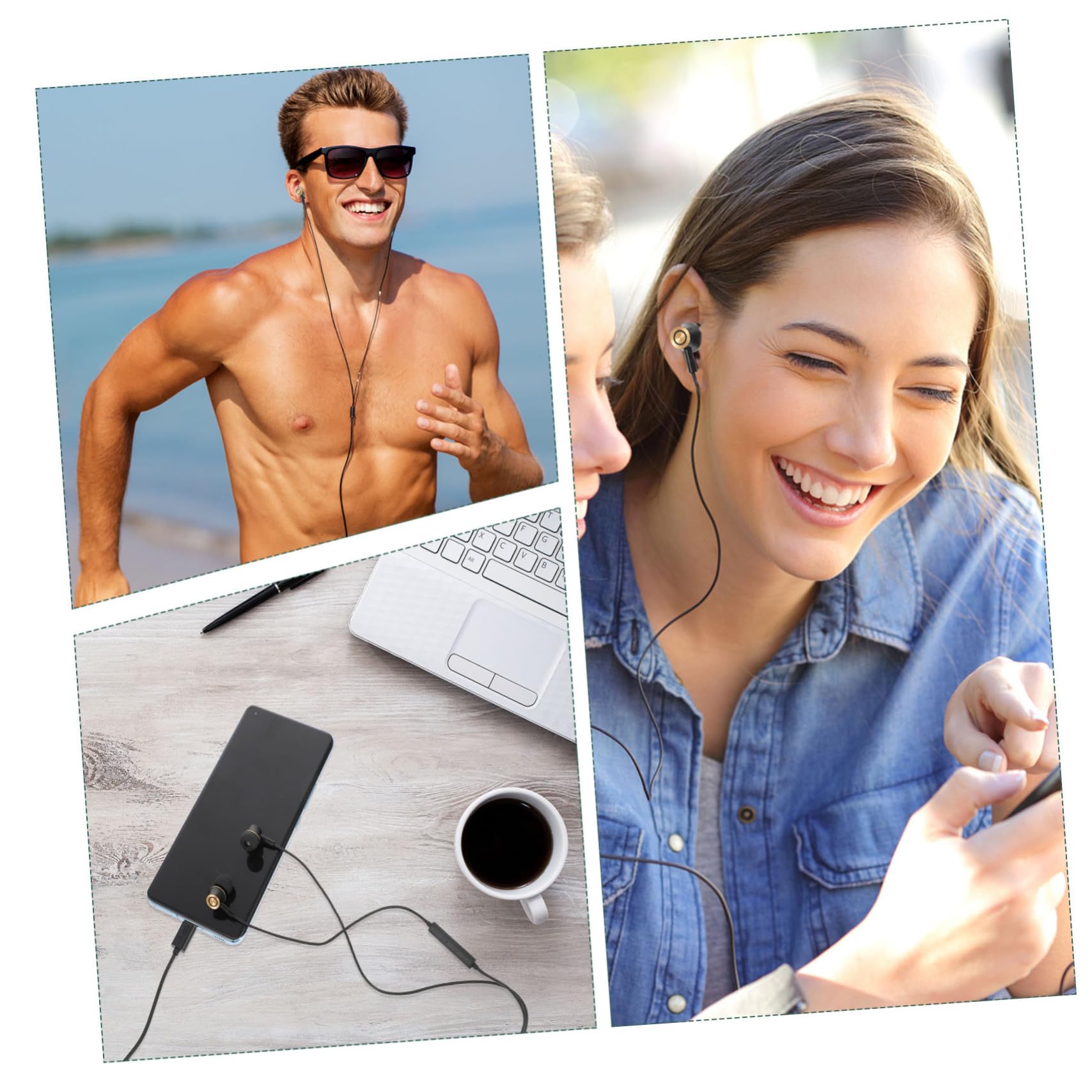Angoily 3pezzi Auricolari In-ear Type-c Con Microfono e Controllo Volume Cuffie Metalliche Per Smartphone e Tablet Isolamento Acustico e Design Ergonomico Per Lavoro e Viaggio