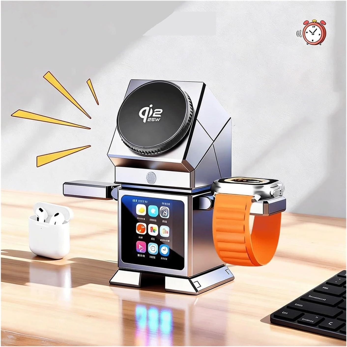 7-in-1 Magnetic Charger Clock Bluetooth Speaker image 2